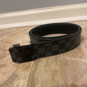 Louis Vuitton Black Damier Belt